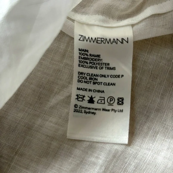 ZIMMERMAN “Jude” scallop frill blouse (Z3) - Picture 7 of 7